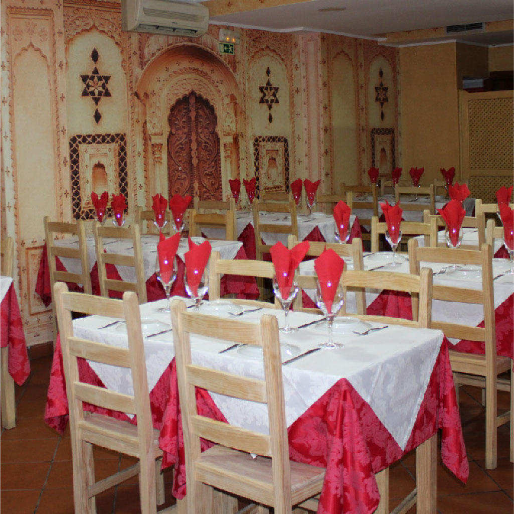 Interior do melhor restaurante indiano em setúbal